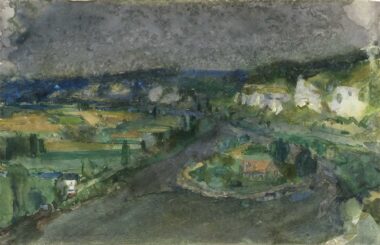 ST. MARGARETHEN - 1982, Aquarell auf Papier, 32,4 x 50,5 cm Kruckenhauser Hans