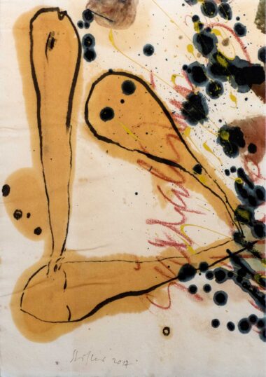 aus AQUARIUM - 2017, Mischtechnik auf Papier, 42,8 x 29,8 cm Stifter Wolfgang