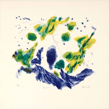 ABENDTAL - 1998 aus die NEUE MAPPE - 1997-98, Farblithographie, Exemplar: 3/65, 40 x 40 cm, Weiler3656 Weiler Max