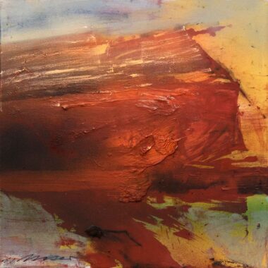 BEWEGTE MATERIE - 2024, Öl auf Leinwand, 60 x 60 cm Moser Maria