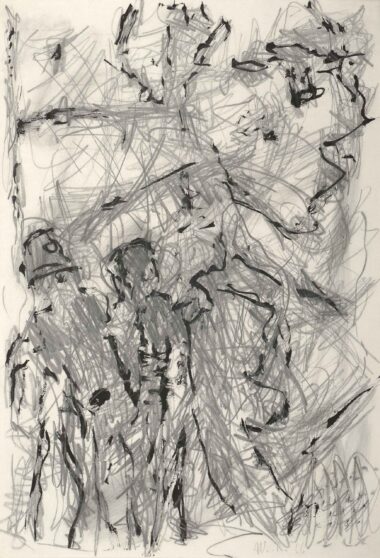 FIGUREN - 1966, Tusche und Bleistift auf Papier, 88,1 x 60 cm Weiler Max