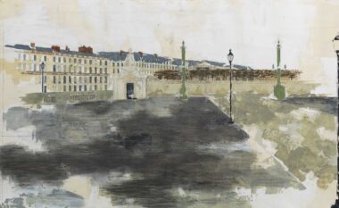 PARIS, PLACE DE LA CONCORDE - 2025, Mischtechnik auf Holz, 79 x 118 cm Salzmann Nieves