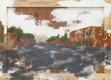 ROM, COLOSSEUM - 2025, Mischtechnik auf Holz, 79,8 x 111 cm Salzmann Nieves