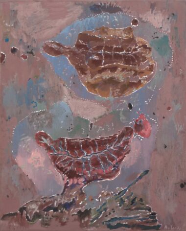 SELTSAME GEBILDE - 1970, Eitempera auf Leinwand, 100 x 80 cm Weiler Max