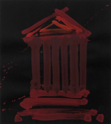 SENATUS CONSULTUM - 2005, Acryl auf Bütten, 69,8 x 61,9 cm Prachensky Markus