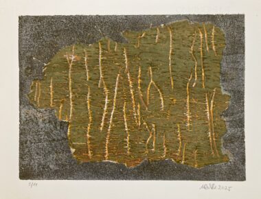 VIE - MODI - 2025, Holzschnitt, 28,2 x 38,5 cm Richter Wolfgang