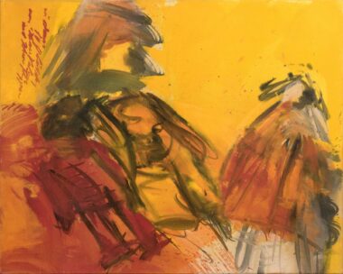 ZU ANNA´S 10. GEBURTSTAG VON IHREM VATER UND IHREN PUPPEN - 2000, Öl auf Leinwand, 80 x 100 cm Mikl Josef