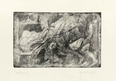 AMMONS SÜNDE - 1962, Radierung, Exemplar: 4/30, 26,3 x 42 cm (46,6 x 70,5 cm), Levine 134 Hrdlicka Alfred