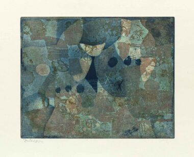 OHNE TITEL, Aquatintaradierung, Zustandsdruck, 32,5 x 41,2 cm (49,8 x 67,7 cm) Takahashi Yoshi