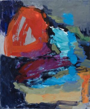 AUFBRUCH DER FARBEN - 2025, Öl auf Leinwand, 90 x 75 cm Kremsmayer Hermann