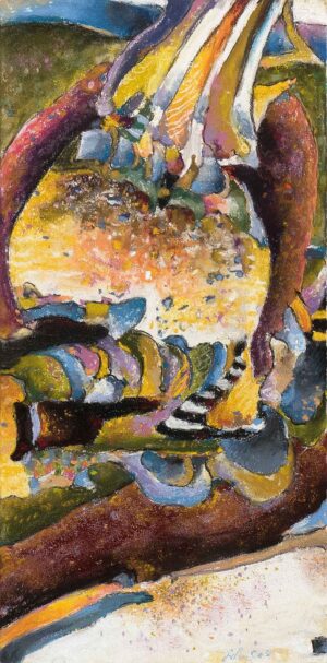 AUS SARASTROS KÜCHE - Venedig 2005, aus dem Zyklus Sarastros Küche, Pastell auf Papier, 50 x 24,7 cm, FD 05012 Danielis Friedrich