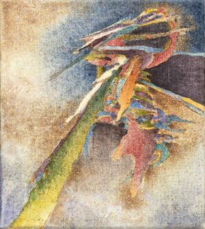 DER FLUCHTWEG - Venedig 2003, aus dem Zyklus "Mahlereien" (35), Eitempera auf Leinwand, 28 x 25 cm, FD 03010 Danielis Friedrich