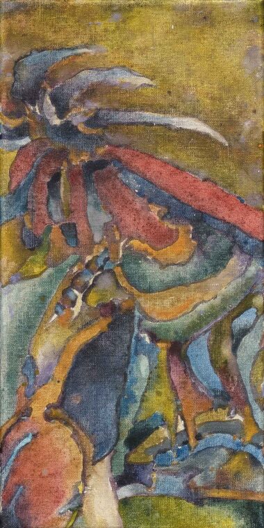 DER ZWEITE AKT-ERSTE VARIATION - Venedig 2015, Zyklus, Eitempera auf Leinwand, 40 x 20 cm, FD 15030 Danielis Friedrich