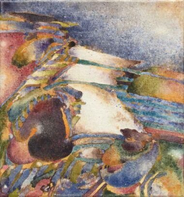 DIE HIMMLISCHEN GÄRTEN - Venedig 2004, aus dem Zyklus 'Mahlereien' (20), Eitempera auf Leinwand, 30 x 28 cm, FD 04002 Danielis Friedrich