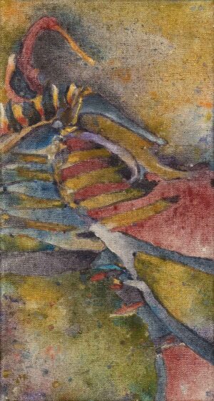 INNENTÖNE - Venedig 2013, Eitempera auf Leinwand, 30 x 16 cm, FD 13020 Danielis Friedrich