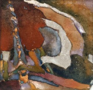 OUVERTURE (aus zweiter Akt) - New York 2015, Gouache auf Papier, 16,5 x 16,2 cm, FD 15039 Danielis Friedrich