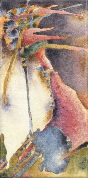 REVELGE - Venedig 2004, aus dem Zyklus 'Mahlereien' (22), Eitempera auf Leinwand, 40 x 20 cm, FD 04009 Danielis Friedrich