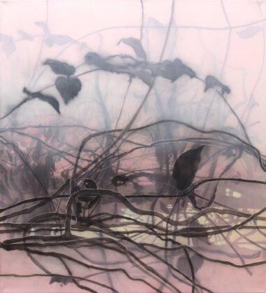 BLOOM II - 2024, Acryl auf Leinwand, 110 x 100 cm Wagner Eva