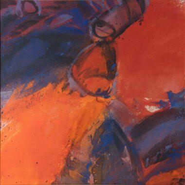 JOSEF MIKL, DER SCHLAFENDE UND DER BETRACHTER - 1989/91, Öl auf Leinwand, 140 x 140 cm Mikl Josef