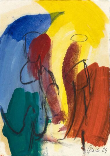 OHNE TITEL - 2024, Mischtechnik auf Papier, ca. 30 x 21 cm Gleich Joanna
