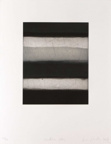 JEAN SCULLY, LANDLINE GREY - 2014, Aquatintaradierung, Exemplar: 23/30, 31,8 x 25,4 cm (55,9 x 43,2 cm) Scully Sean