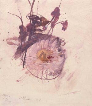 JOSEF MIKL, DAHLIEN UND ROSE - 1980, Öl auf Karton, 52 x 45 cm Mikl Josef