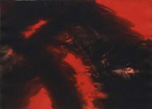 JOSEF MIKL, EBENE - 1992, Öl auf Bütten, 50 x 70 cm Mikl Josef