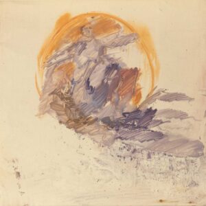 JOSEF MIKL, PARAPHRASE NACH MARIA HIMMELFAHRT (van Dyck-Akademie der bildenden Künste) - 1980, Öl auf Karton, 44 x 44 cm Mikl Josef