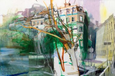 MURINSEL GRAZ - 2019, Mischtechnik auf Karton, 40 x 60 cm Staufner Martin