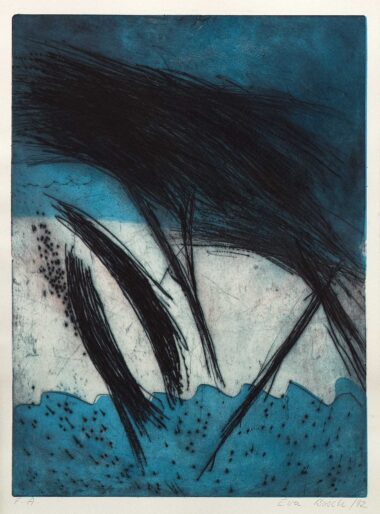OHNE TITEL - 1992, Farbradierung, Exemplar: E.A., 67 x 49,5 cm (76 x 54 cm) Bosch Eva