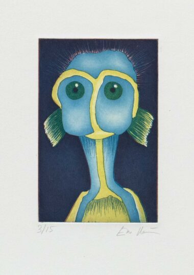 OHNE TITEL, Radierung, Exemplar: 3/15, 14,2 x 9,2 cm (37,5 x 27,6 cm) Möseneder Eva