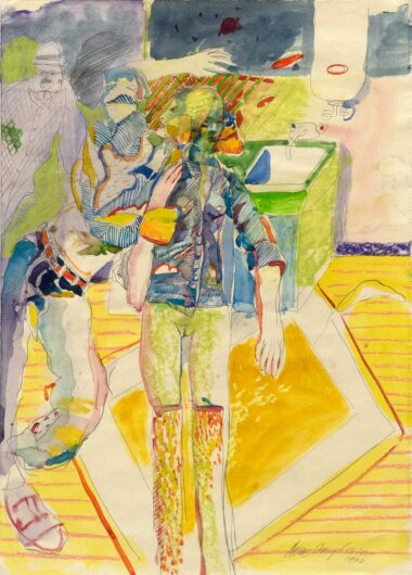 SKIZZE - 1972, Bleistift, Aquarell auf Papier, 34,8 x 24,8 cm Stangl Heinz