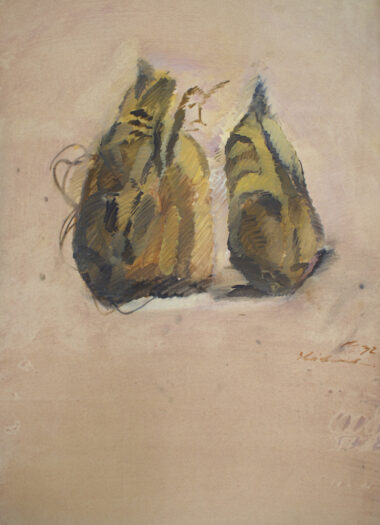 ZUCKERRÜBEN - 1972, Öl auf Karton, 85,5 x 61,5 cm Mikl Josef