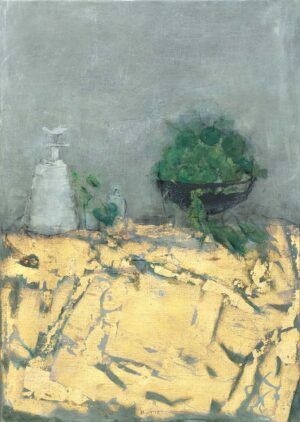 HAIKU - 2026, Öl, Blattgold auf Leinwand, 45,5 x 32,5 cm Bottet Nicole