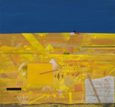 SOMMERFELDER - 2025, Gouache, Collage auf Papier, 29 x 30,5 cm Korab Karl