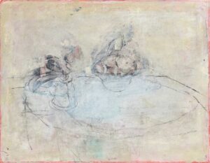 STILLLEBEN - 2023/24, Öl auf Papier, 47 x 60,4 cm Bottet Nicole