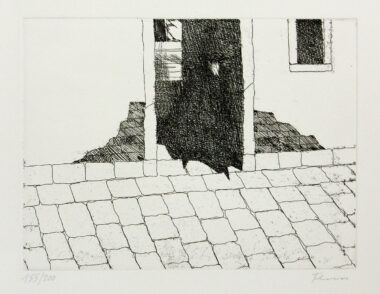 VENEZIANISCH - 2002, Radierung, Exemplar: 156/200, 14,5 x 19,5 cm (39,2 x 44,5 cm) Flora Paul