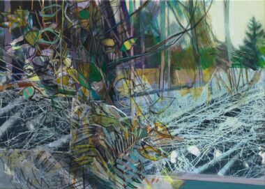 LICHTUNG - 2025, Mischtechnik auf Leinwand, 50 x 70 cm Staufner Martin