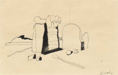 OHNE TITEL - 1972, Tusche auf Papier, 13,4 x 21 cm Korab Karl