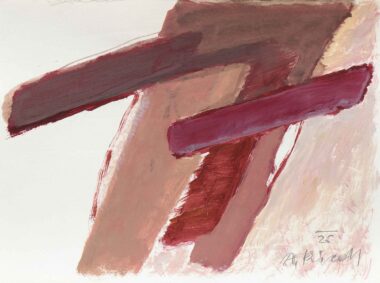 OHNE TITEL - 2025, Mischtechnik auf Papier, 30,1 x 39,9 cm Riedl Alois