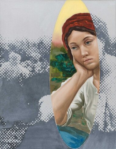 DER ABEND (NACH JULES BRETON) - 2025, Acryl auf Leinwand, 70 x 55 cm Praska Martin