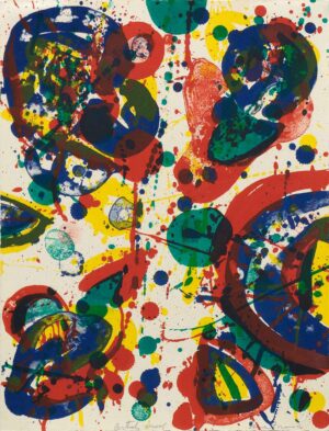 FIREWORK - 1963, Farblithografie, Exemplar: artists proof, 34,3 x 26,2 cm, Lembark L 41 SF-39 Francis Sam