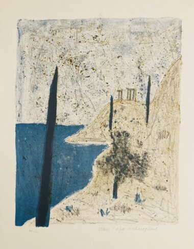 KAP SUNION - 1967, Farblithogrpahie, Gesamtauflage 315 Ex., 41,5 x 33 cm (40 x 51,5 cm), D 93 Peiffer Watenphul Max