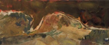 KOS - 1995, Tempera auf Papier, 27 x 64,5 cm Albrecht Herbert