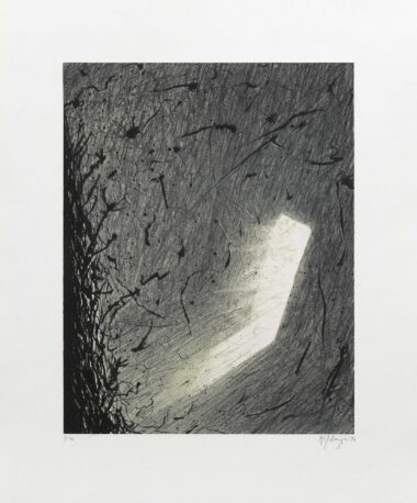 LICHTBALKEN - 1995, Farbradierung, Exemplar: 7/40, 44 x 34,5 cm (75,5 x 53,5 cm) Schmögner Walter
