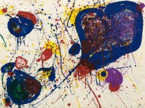 LIGHT VIOLET - 1963, Farblithografie, Exemplar: 20/20, 56,5 x 76,2 cm, Lembark 20 SF 19 Francis Sam