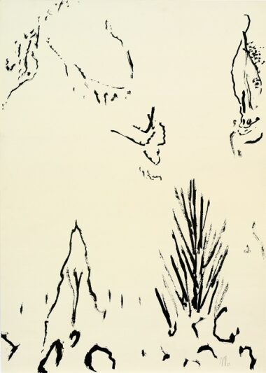 OHNE TITEL - 1963, Feder in Tusche auf Papier, 88,2 x 62,6 cm, Weiler1539 Weiler Max