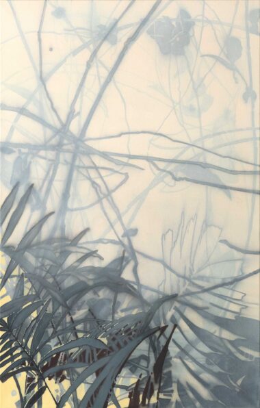aus der Serie PLANTS - 2021, Acryl, Gouache auf Leinwand, 110 x 70 cm Wagner Eva