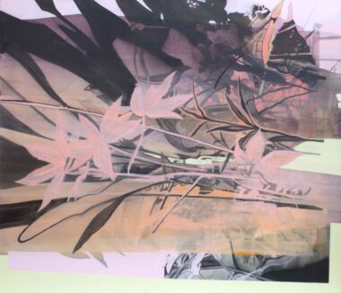 aus der Serie VERFLECHTUNG - 2021, Acryl, Gouache auf Leinwand, 120 x 140 cm Wagner Eva