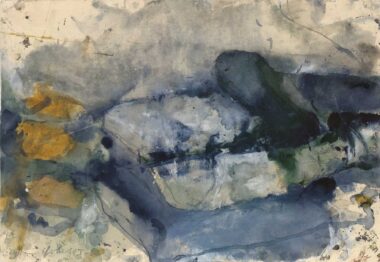 LANDSCHAFT - 2003, Gouache auf Papier, 39,5 x 56,5 cm Göbel Heinz